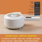220V Multifunctional Electric Cooker Ceramic Pot Household Low-Power Student Dormitory Rice Cooker Noodle Soup With Steamer Pot