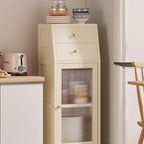 Compact Wall-Mounted Kitchen Side Cabinet Coffee Machine Storage Rack Small Cupboard for Space-Saving Organization