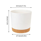 Self Watering Plant Pots Automatic Plastic Flowerpot Bottom Watering Planters with Saucer for Indoor Outdoor Plants Garden Decor