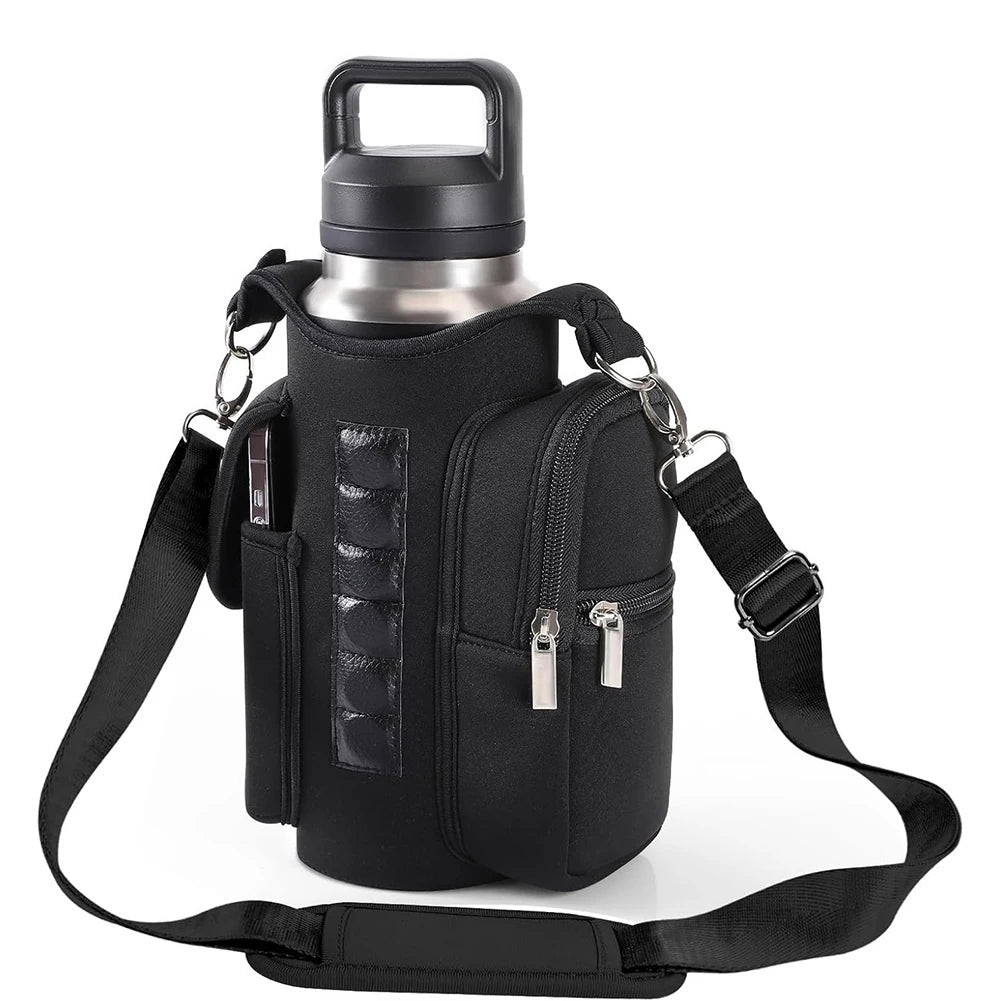 Magnetic Gym Bag Water Bottle Bag Sling Bag Phone Holder Water Bottle Carrier Bag for Men Women Fitness Travel Sports