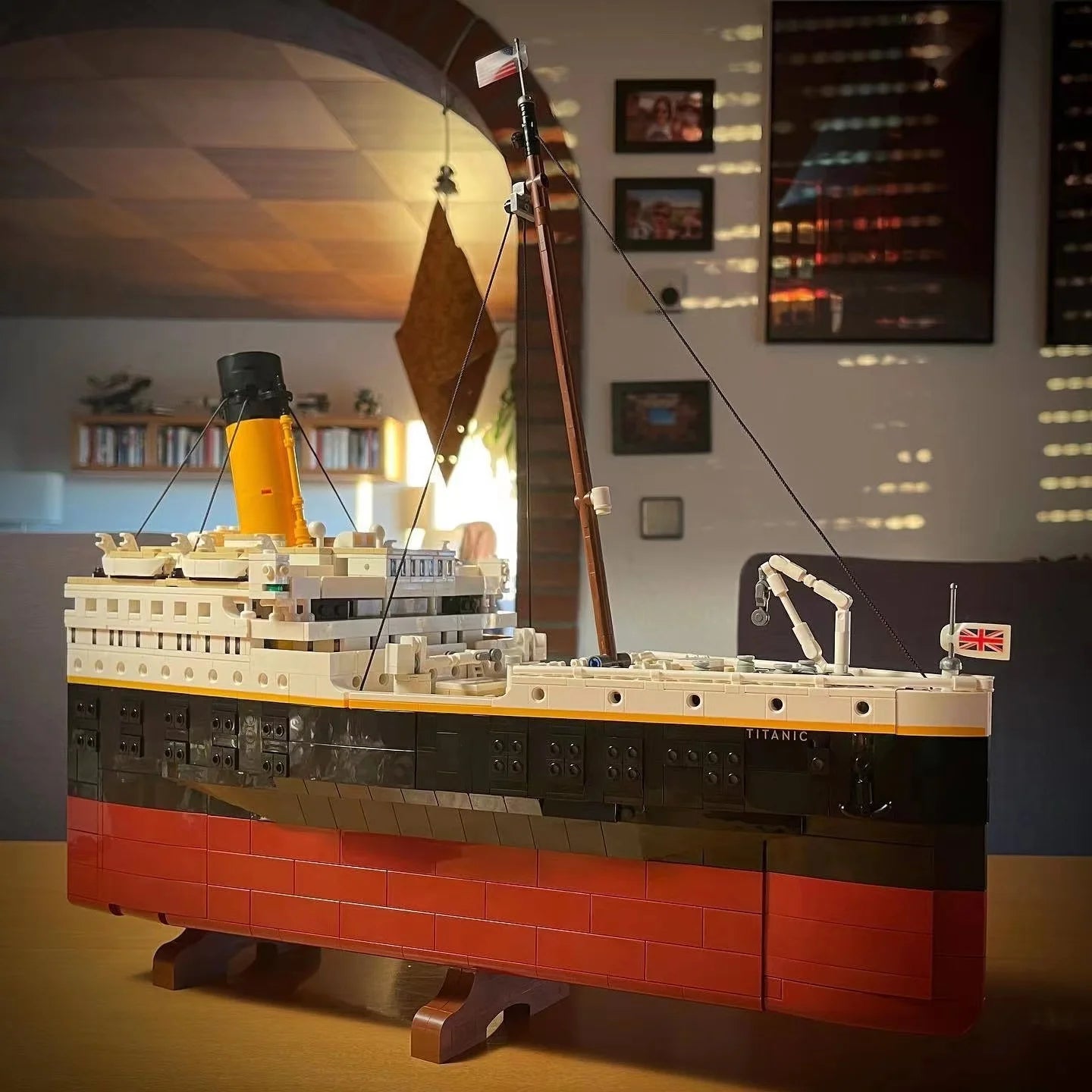 New 9090Pcs Movie Large Cruise Boat Ship Model Building Diy Toys Children Boys Gift Compatible with 10294