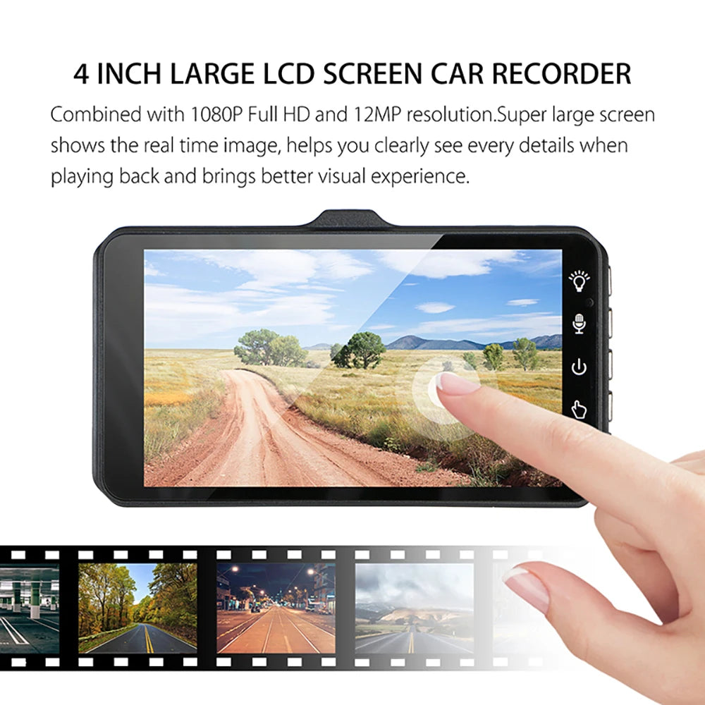 1080P Dual Dash Cam for Cars