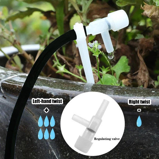 5-20m Garden Drip Irrigation Kit with Regulating valve Potted Plant Watering Device 4/7mm Hose Watering Micro Dripper Greenhouse