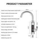 3000W 220V Electric Kitchen Water Heater Tap Instant Hot stainless steel Water Faucet Heater Cold Heating Faucet Water Heater