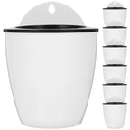 7 Pcs Flowerpot Pots Wall-mounted Self Watering Plastic Planters for Plants
