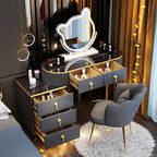 Modern Luxury Vanity Table Storage European Big Study Corner Women Organizer Dressing Table Girl Penteadeira Chinese Furniture