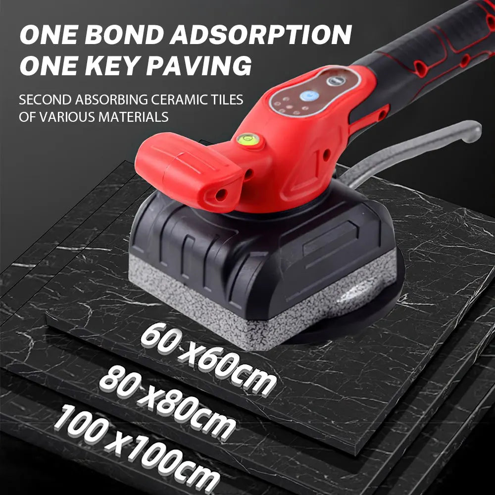 200KG Tile Tiling Machine sution Cup 5 Gears Electric Floor Tile holding Vibrating Tool Tile powing camera For 21V Battery