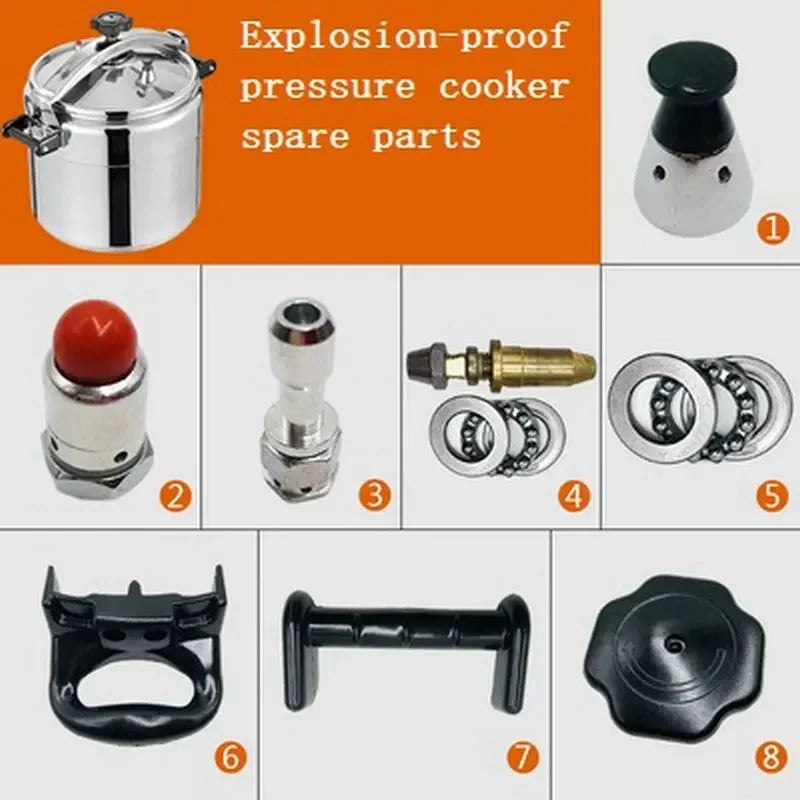 Commercial Pressure Cooker Accessories Copper Rod Knob Switch Copper Shaft Screw Copper Sleeve Screw Bearing Matching Assembly