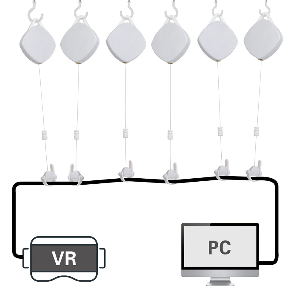 Universal Silent VR Cable Hook Helmet Cable For Oculus Quest 2/Quest 3/Pico 4/PS VR2 Hook Cable Organizer Automatic System