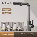 Kitchen faucet, rain waterfall, vegetable basin, dishwasher, household sink, hot and cold two-in-one pressurized
