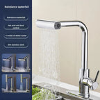 304 Stainless Steel Kitchen Faucet 4 Mode Kitchen Faucet 360°Rotating Waterfall Flow Spray Head Hot And Cold Water Faucet