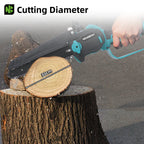 NEWBENY 8 Inch Brushless Electric Chainsaw with Oil Cordless Garden Pruning Chainsaw Woodworking Tool For Makita 18V Battery Pin