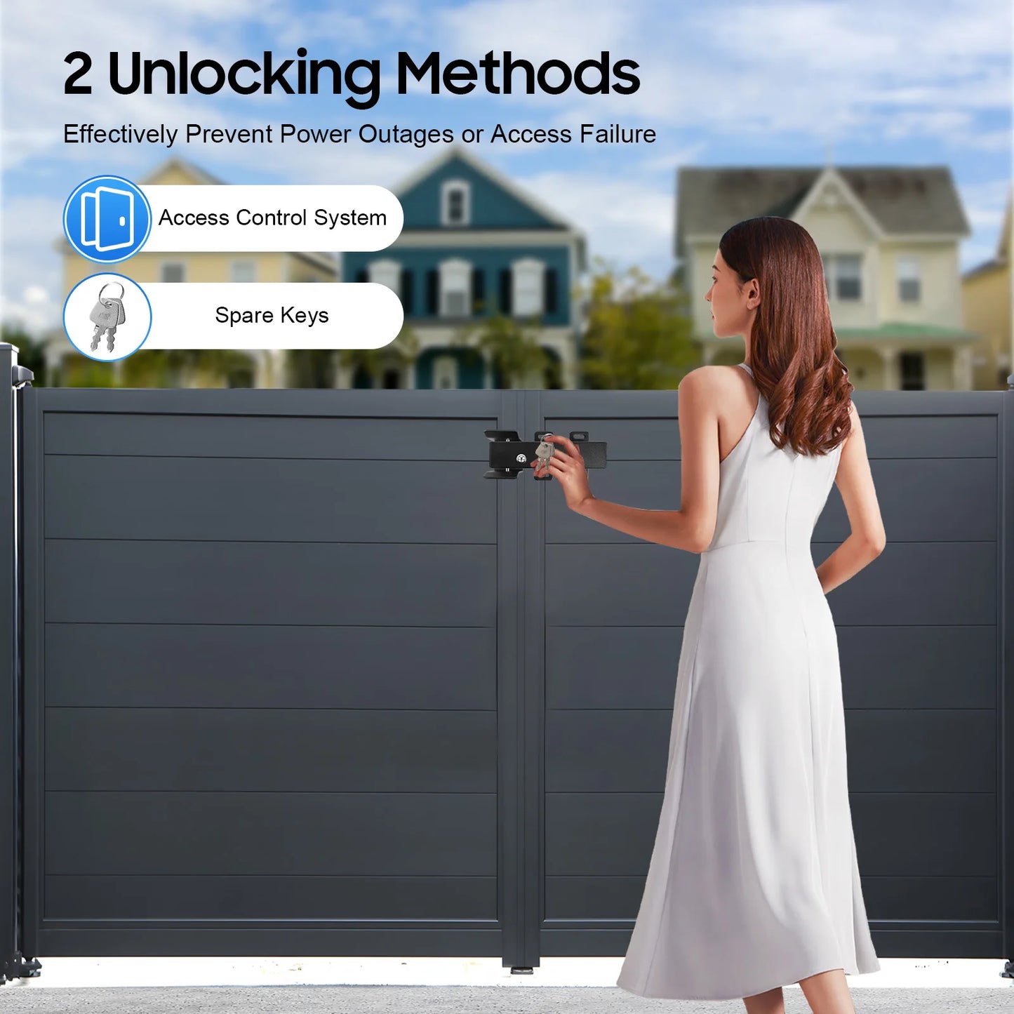 Electric Gate Lock Automatic Electric Lock for DC 24 V Swing Gate Operator Gate Drive System