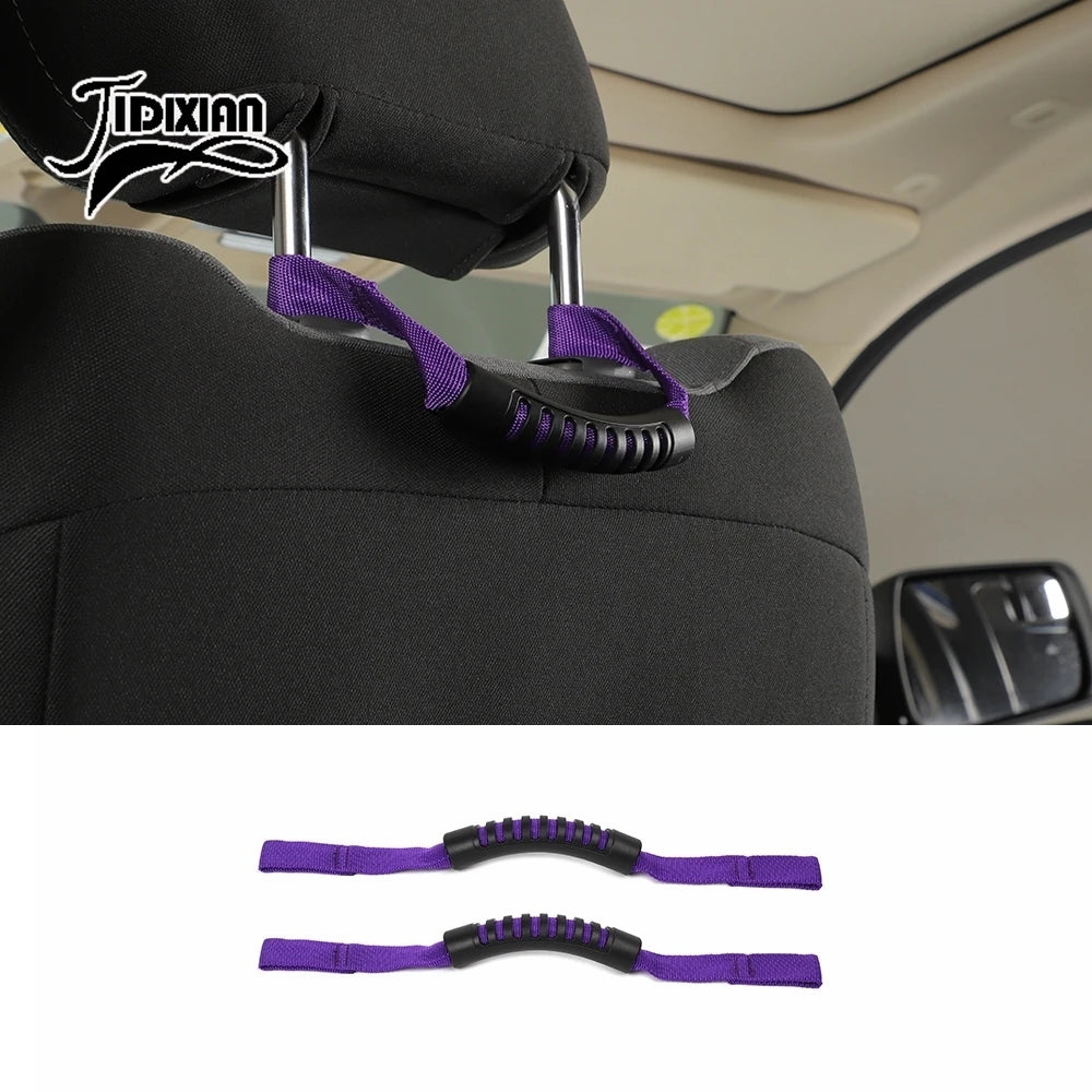 JIDIXIAN Car Seat Headrest Grab Handle for Jeep for Dodge for Ford F150 for Jimny for Chevrolet for GMC for Chrysler for 4Runner