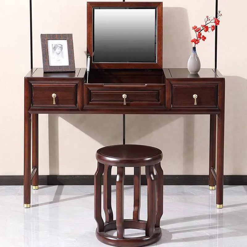 Stool Box Girl Dresser Eithe Drawers Luxury Brown Women Wooden Dressing Table Storage Living Room Comoda Pra Quarto Furniture