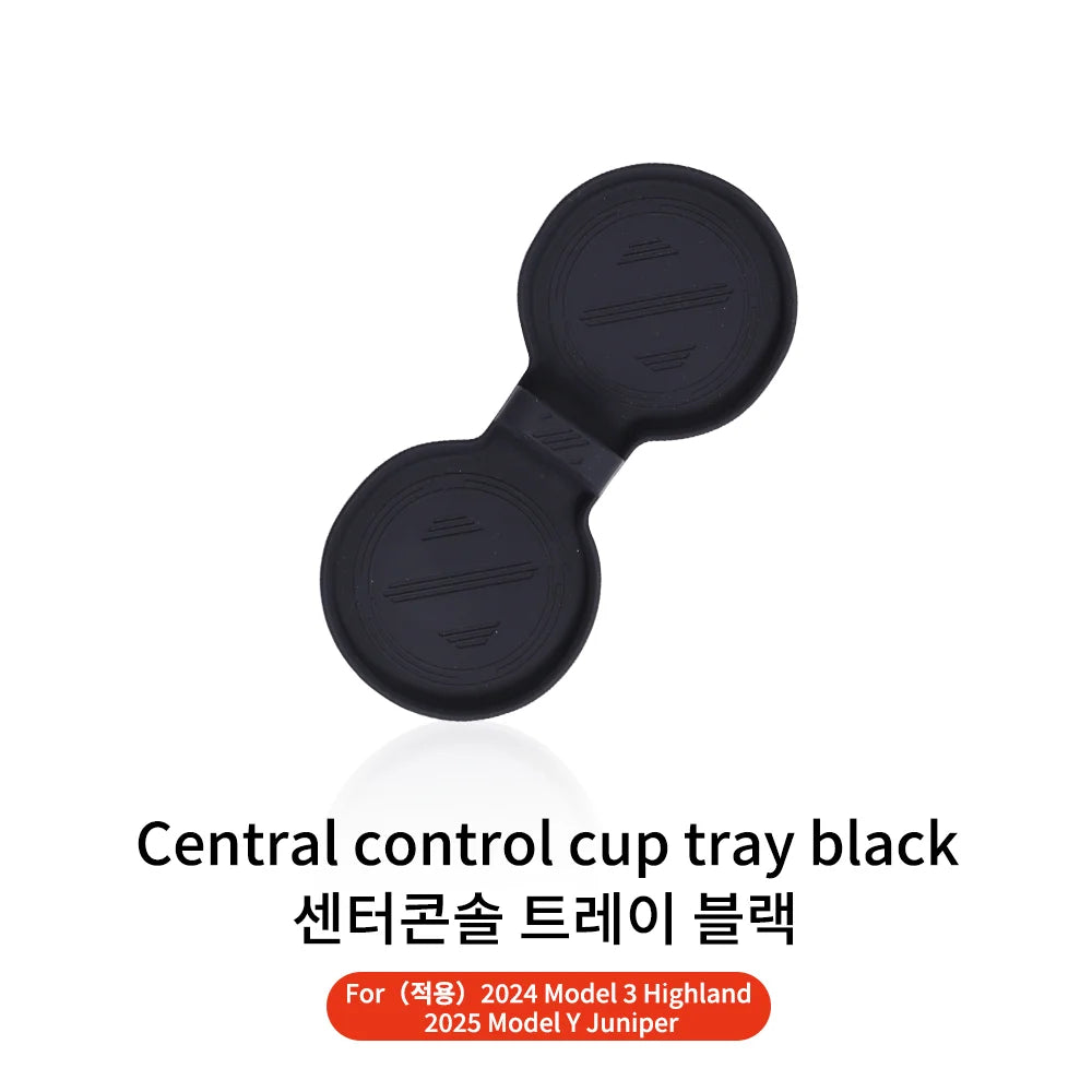YZ For Tesla Model 3 Highland 2024 Model Y Juniper 2025 Storage Box Center Armrest Hidden Box Cup Holder Organizer Accessories