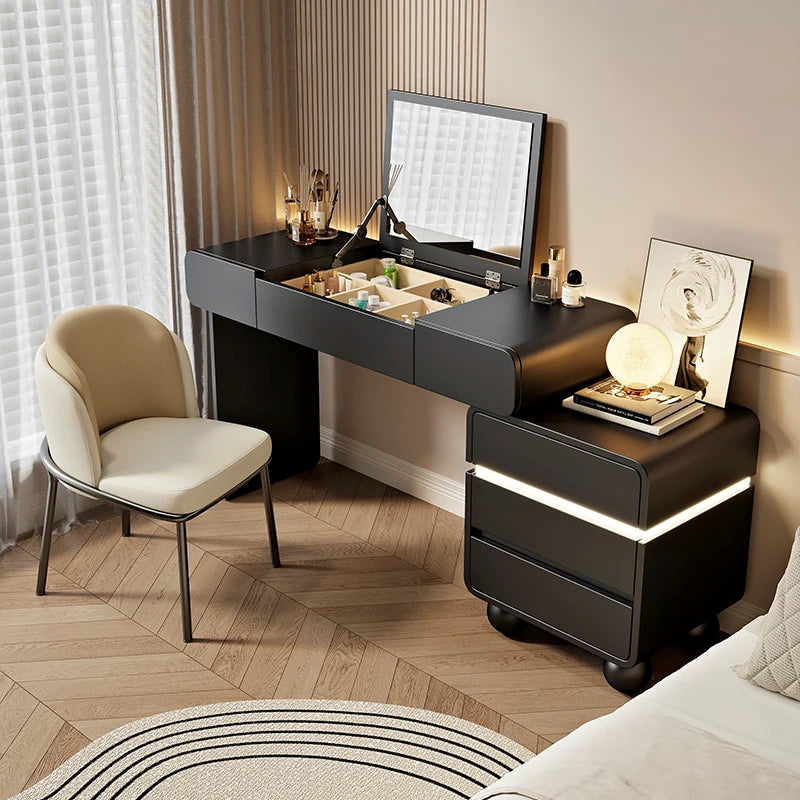 Vintage Trendy Vanity Dresser Modern Nordic Italian Unique Makeup Table Minimalist Elegant Aesthetic Vestidores Hotel Furniture
