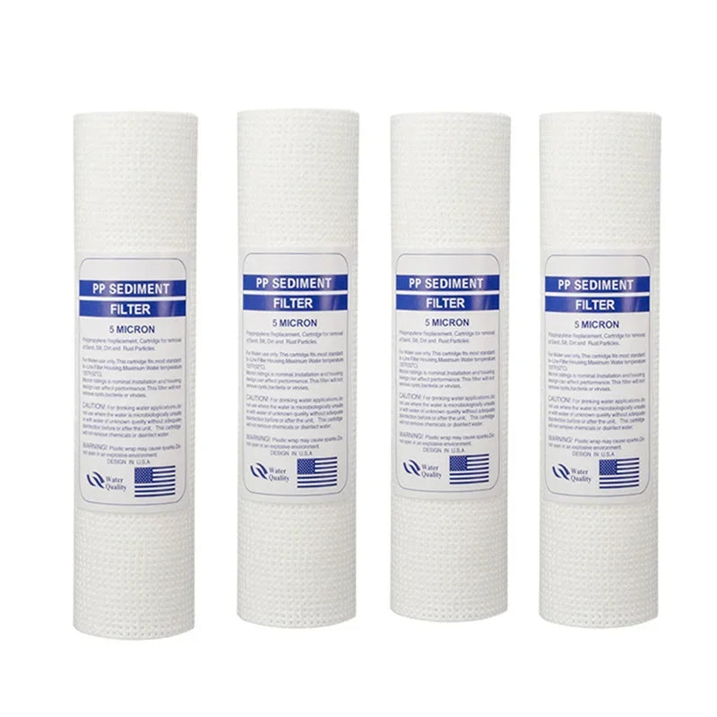 2/4 PCS of universal water filter 5 micron pp cotton filter element sediment water filter polypropylene material easy to use