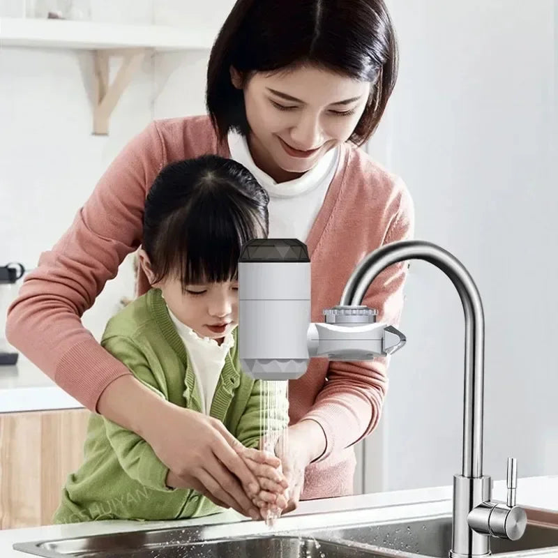 Electric Kitchen Water Heater Tap Instant Hot Water Faucet Heater Cold Heating Faucet Tankless Instantaneous Water Heater