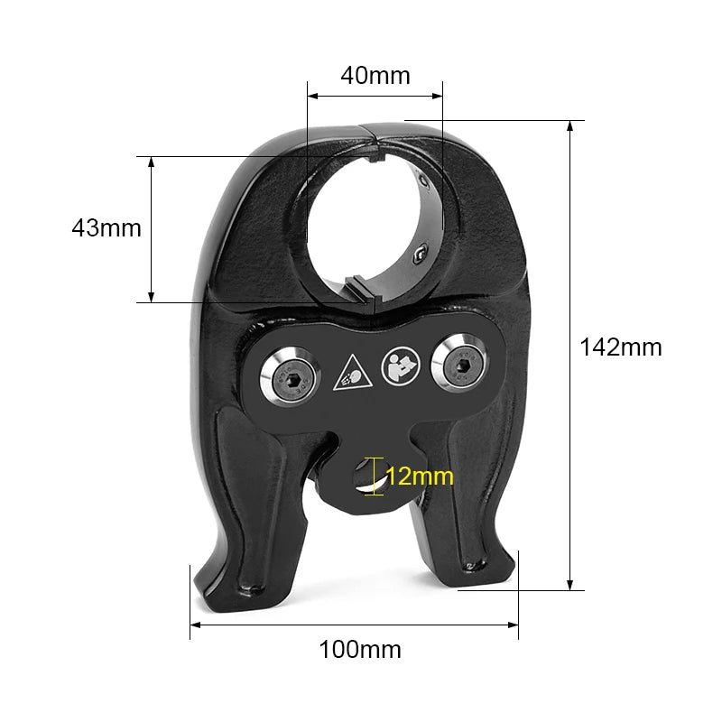 Hydraulic Pipe Crimping Tool HP-1332 Head Universal Jaws