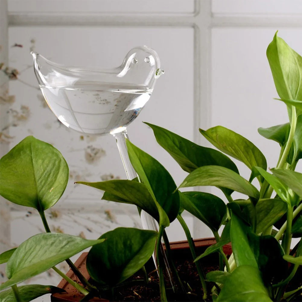 1-15PC Automatic Plant Watering Bulbs Self Watering Bird Shape Water Device Drip Irrigation System for Home Garden Flower Plants