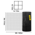 VEVOR Welded Wire Fence Vinyl Coated Chicken Rabbit Mesh 1"x1" 16 Gauge 24"x50'/24"x100'/36"x50' Black Hardware Cloth & Mesh