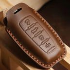Car Key Case Cover Leather 4 Button Fob for Haval Jolion H6 H7 H4 H9 F5 F7 H2S Big Dog Great Wall Euler White Cat Keyring Holder