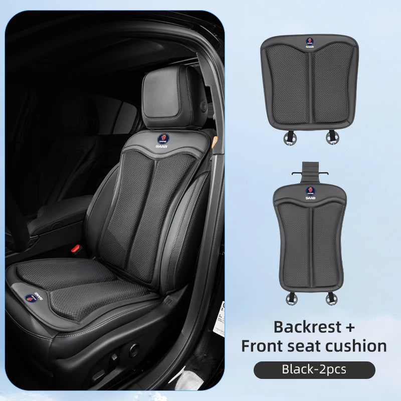 Leather Car Seat Cover Breathable and Non-slip Cars Seat Cushion Pad Car Accessories For SAAB Scania 93 95 9000 900 9-4X 9-7X 9-