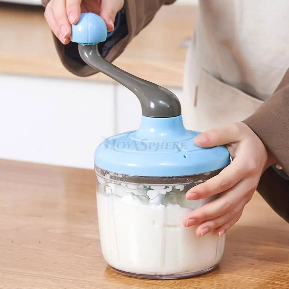 Manual Egg Beater Portable Eggs Whisk Separator Hand Cranked Cream Mixer Multi-Function Baking Tools Kitchen Mixer Accessories