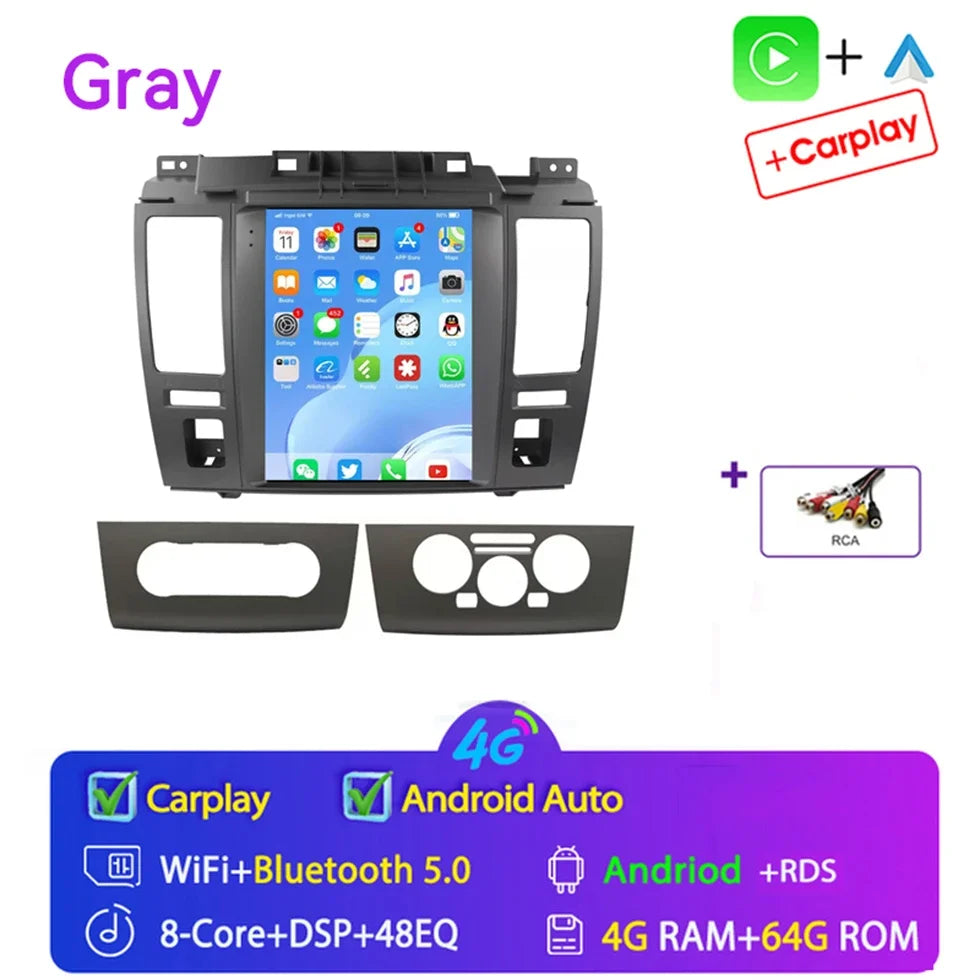 For Nissan Tiida Versa 2004 2005 - 2013 for Tesla Style 9.7" Android 15 Car Android auto Wireless Carplay Radio GPS Navi NO DVD