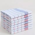 6/12Pcs, 45Cm*60Cm, Two-Color Kitchen Tea Towels, Pure Cotton Striped Plaid Kitchen Towels, Blue/Red Plaid, Dining Supplies, Kit