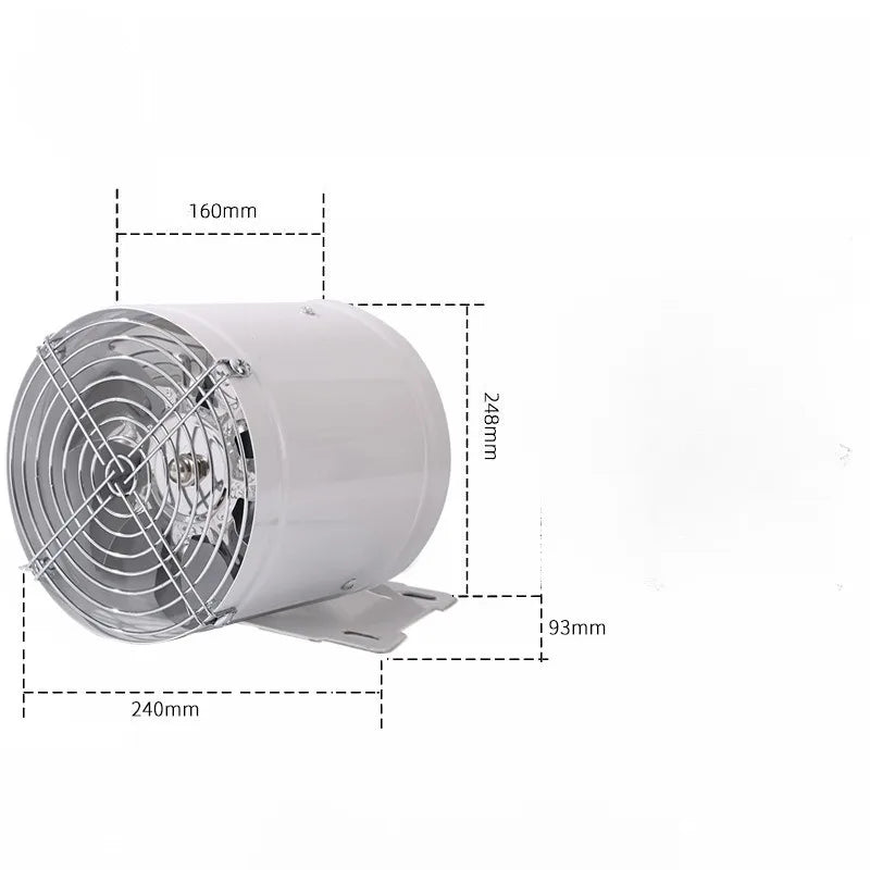 6/10Inch Powerful Kitchen Pipe Exhaust Fan Multi function Extractor Ex
