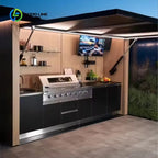 Customized Multi-Functional Sink Cabinet Outdoor Kitchen Basin Stove Cabinet Outdoor Kitchen Cabinets With Outdoor Grill