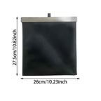 Car Backseat Hanging Garbage Bin PU Leather Vehicle Garbage Organizer Foldable Trash Can Car supplies For Car SUV Truck