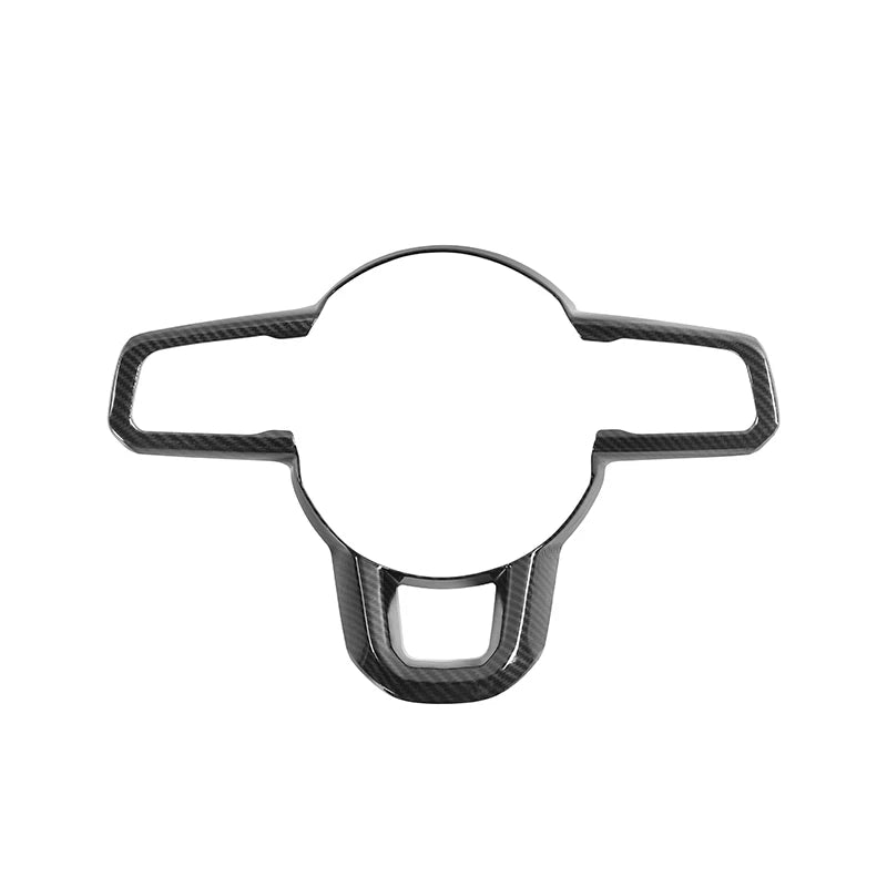 JIDIXIAN fit for Jeep Wrangler JL for Gladiator JT 2018 2019 2020 2021 2022 2023 2024 Car Steering Wheel Decoration Panel Cover