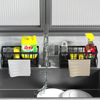 Kitchen Stainless Steel Sink Drain Rack Sponge Storage Faucet Holder Soap Drainer Towel Rack Shelf Organizer Kitchen Accessories