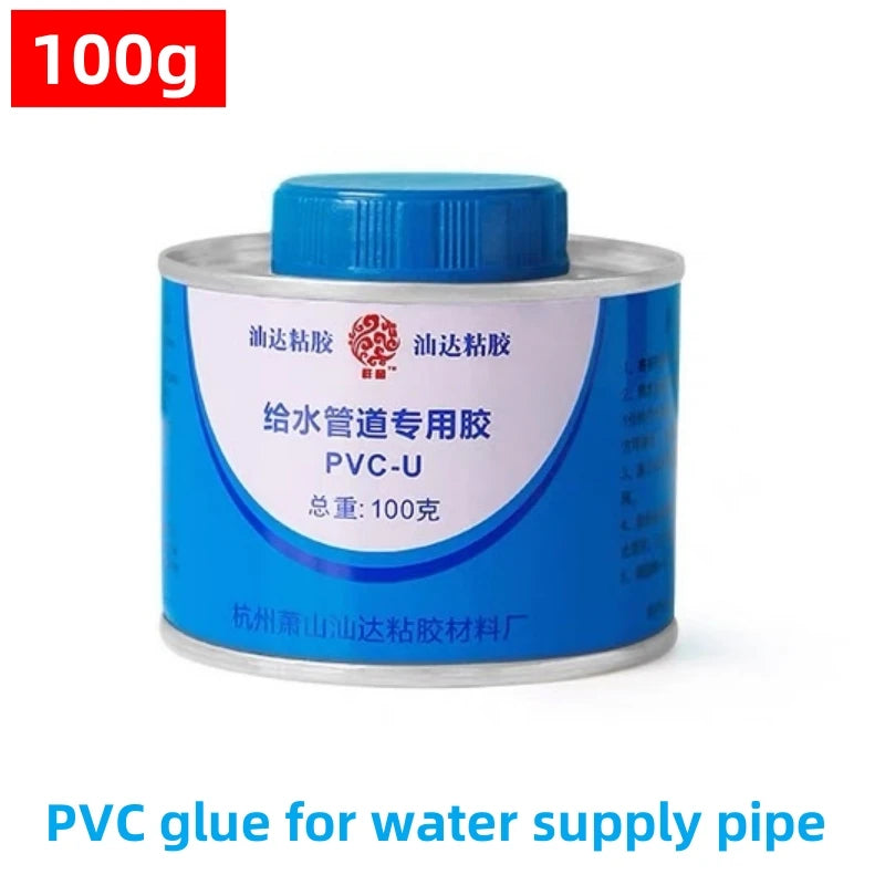 100~500g UPVC/PVC Glue For Water Supply/Drainage Pipe Connecting Fitting Sealant Garden Irrigation System Pipeline Tube Adhesive