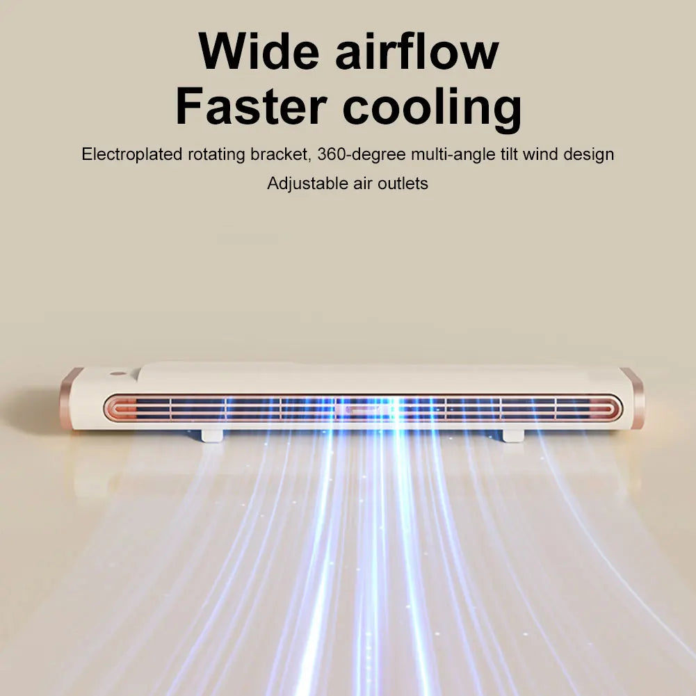Bladeless Fan Adjustable Vents Air Condition Fan 3 Speed Quiet Desktop