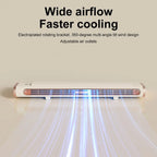 Bladeless Fan Adjustable Vents Air Condition Fan 3 Speed Quiet Desktop