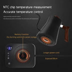 0.9L Electric Drip Coffee Kettle Stainless Steel Teapot Precise flow control Hand Drip Gooseneck Kettle Hand-brewed coffee Maker