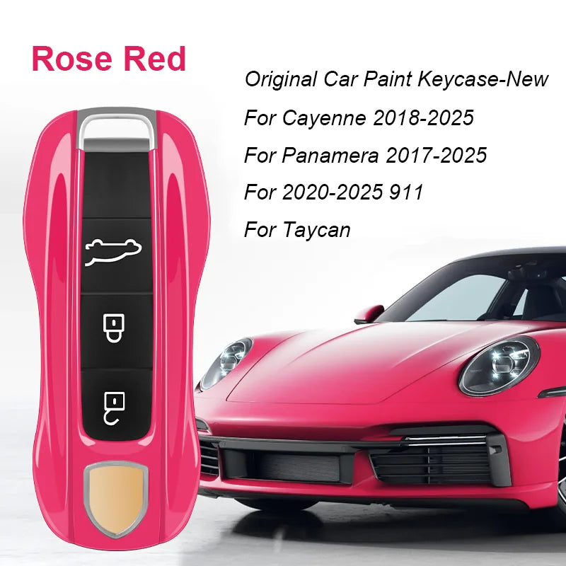 Key Case For Porsche Panamera Spyder Carrera Macan Boxster Cayman Cayenne 911 970 981 991 Smart Remote Key Case Fob Covers Bag