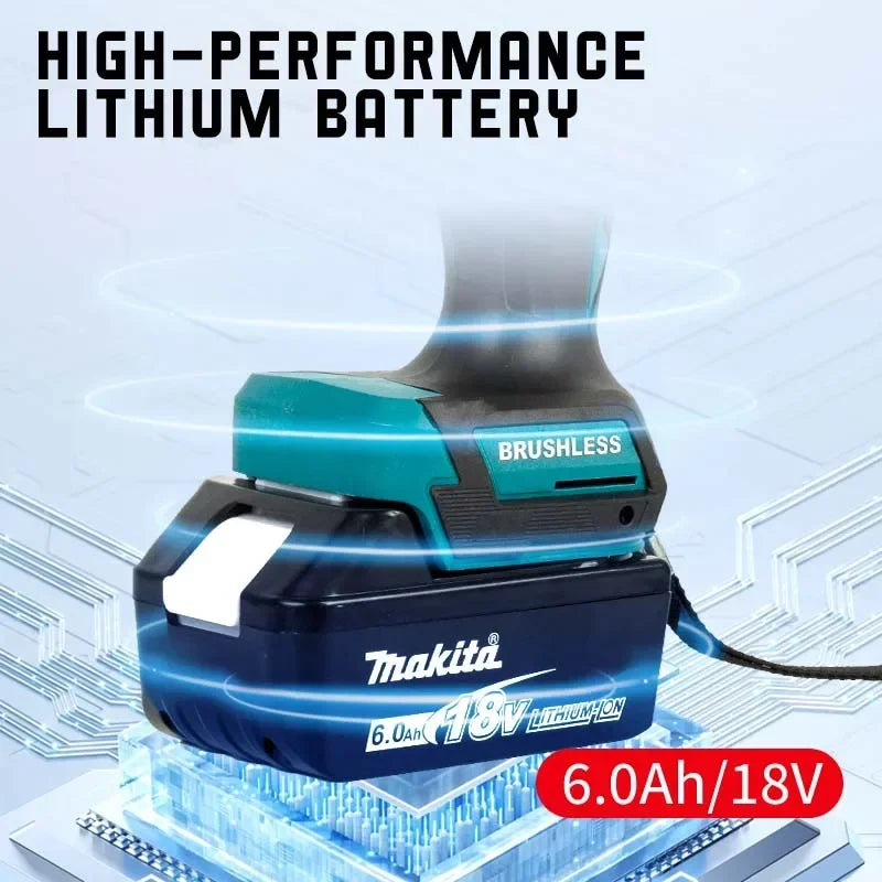 MAKITA 18V lithium electric rechargeable hand drill 13mm DDF487RTJX without charge
