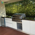 Customized New Outdoor Kitchen Stainless Steel Cabinet Modern Style with BBQ Grill and Sink