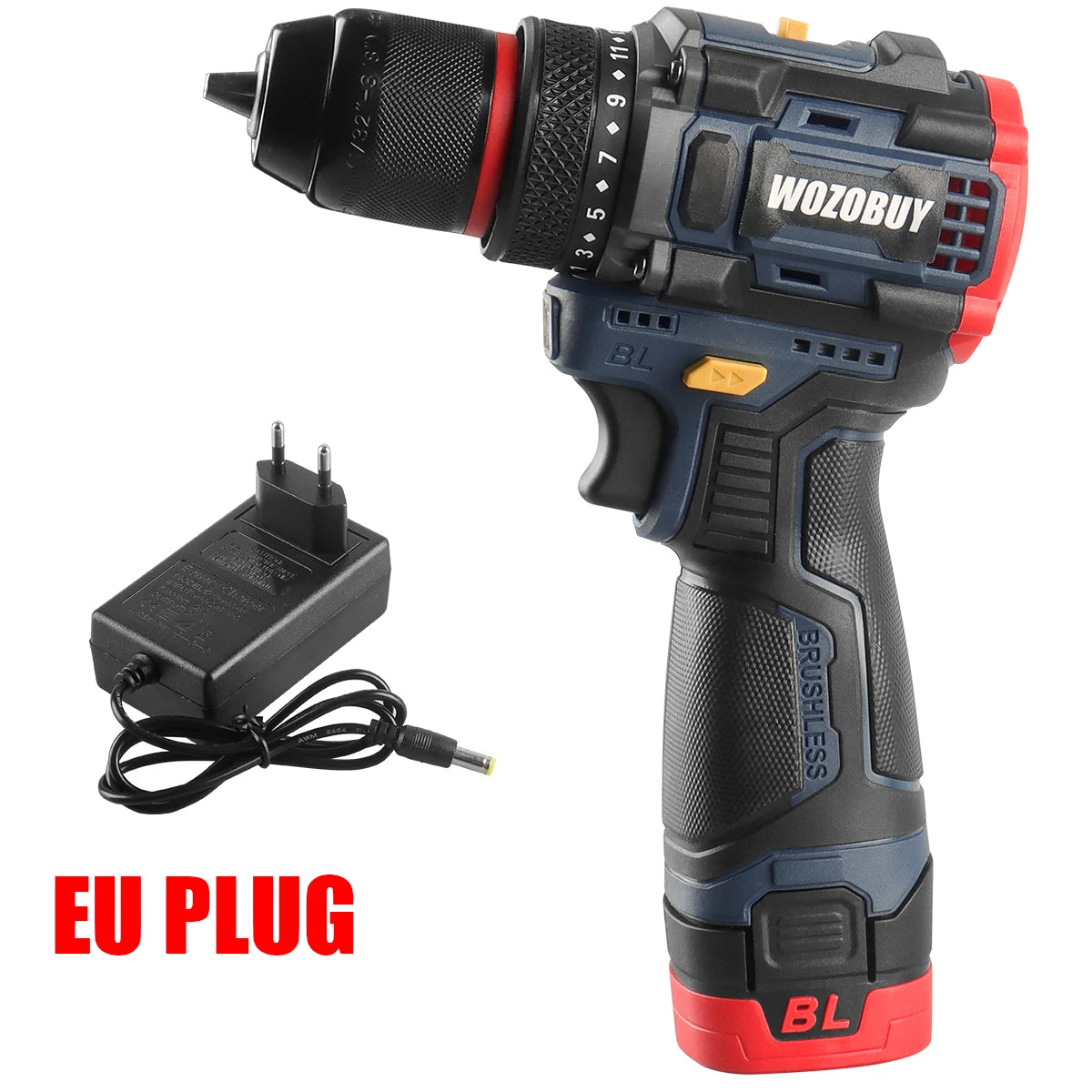 16.8V/21V Cordless Drill ,10MM 3/8'' Keyless Chuck,1.3Ah Li-Ion Battery,2 Variable Speed for assembling, repairing and DIY