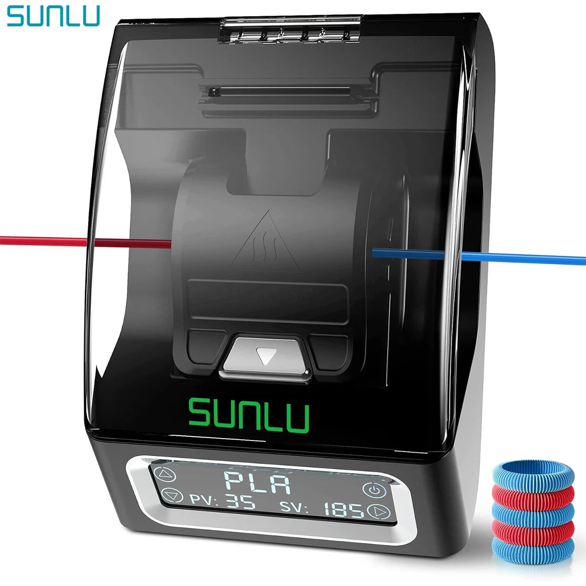 SUNLU Filament Connector FC01 for 1.75mm PLA/ABS/PETG/PA/PC Filament Fast Welding Splicer Simple to Use with 200pcs PTFE Sleeve