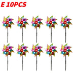 5/10PCS Bird Repeller Reflective Windmill Pinwheel Bird-Scaring Windmill Spinner for Garden Lawn Yard Decor and Keep Birds Away