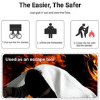 4 Size Square Fire Blankets Fiberglass Retardant Fire Suppression Emergency Survival Kit for People Home Car Kitchen Safety