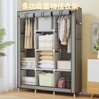 Multifunctional Dust Cloth Wardrobe, Home, Bedroom Clothing Cabinet Assembly Storage Cabinet