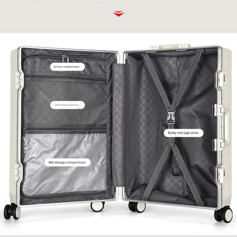 20 Inch Carry On Suitcase - Front Opening, Spinner Wheel, USB Charging, TSA Lock, Travel Luggage | AlluCanFind