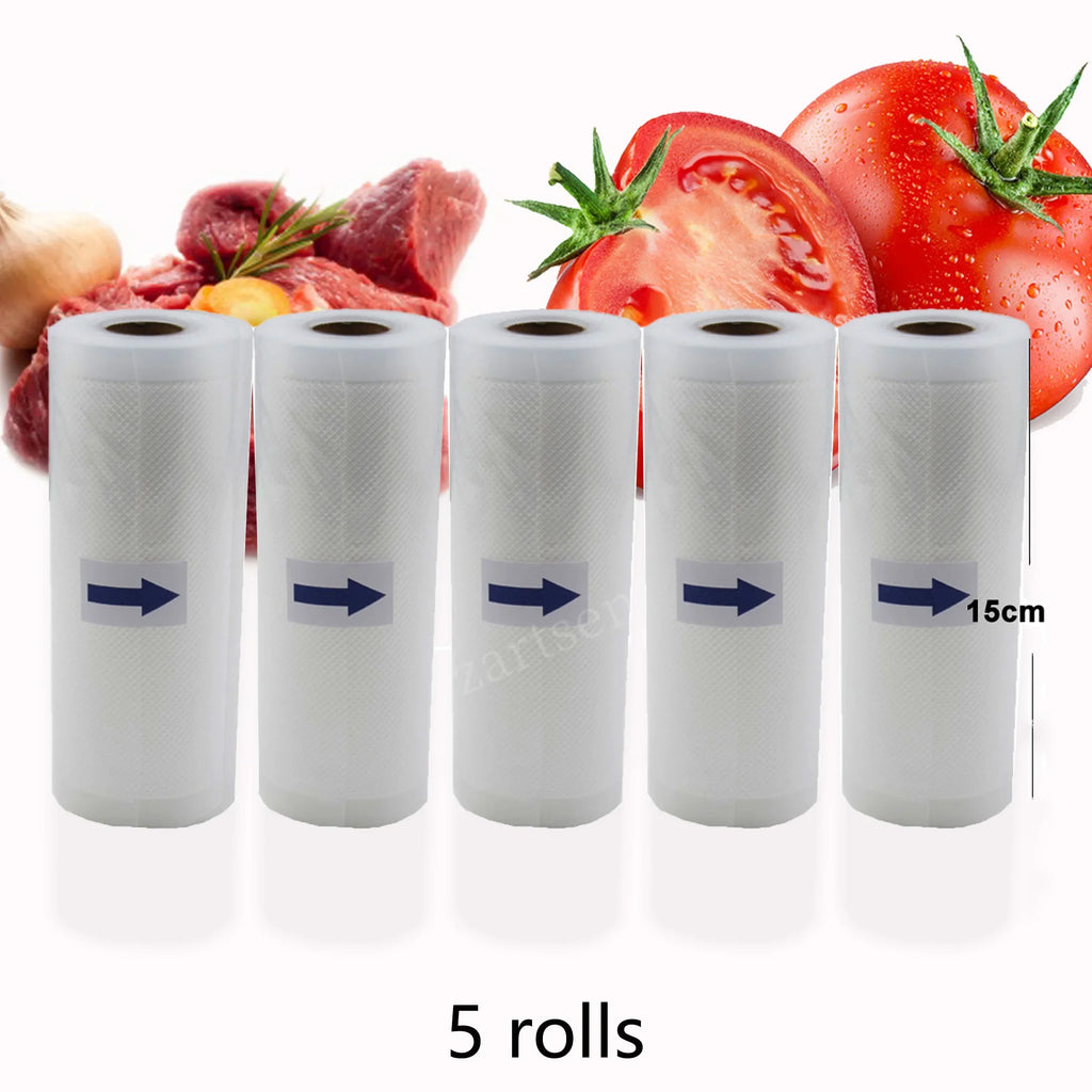Household Food Saver Vacuum Bag Storage Bags Machine Film Sealer Vacuum Packer Saran Wrap Food Fresh Long Keeping 1 Roll